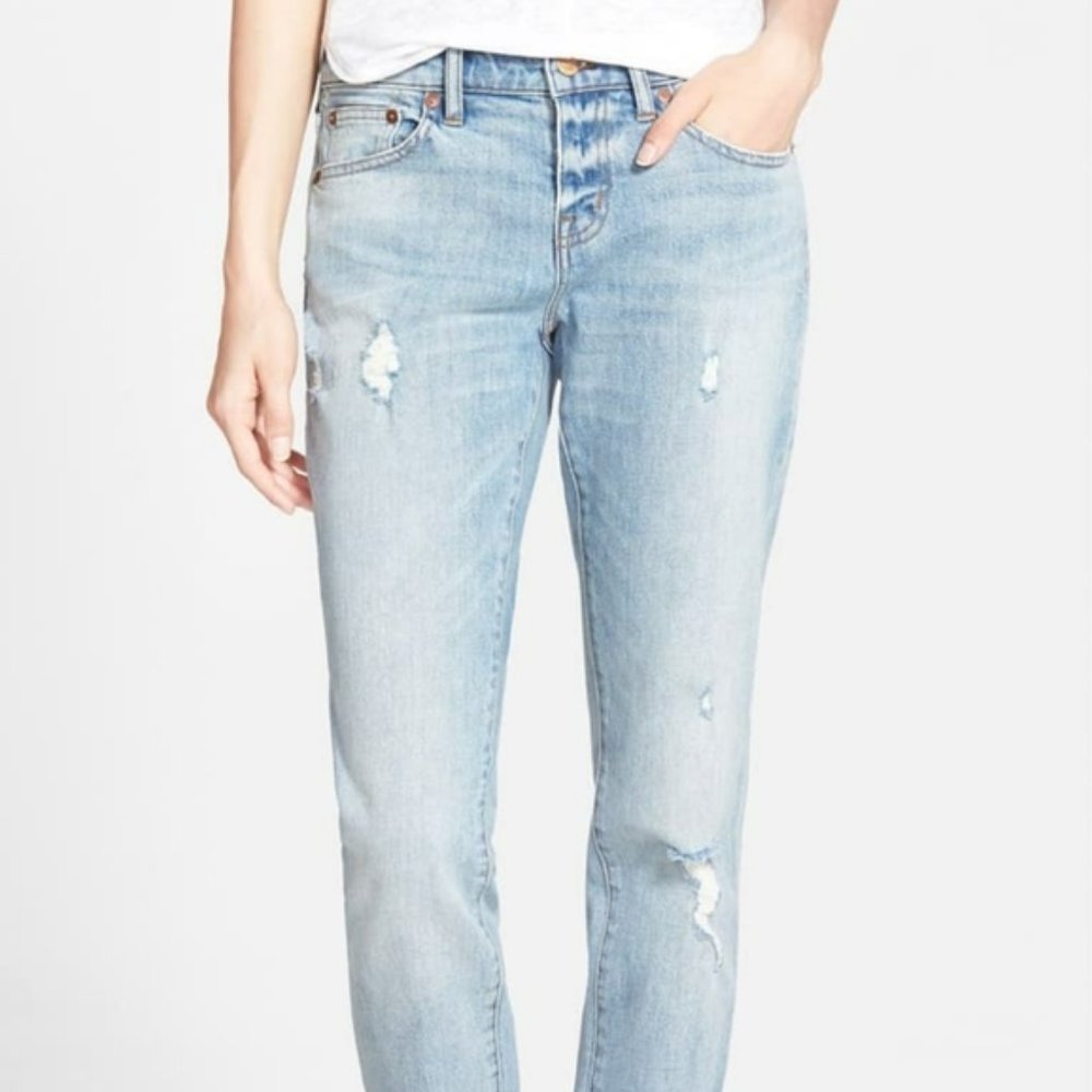 Madewell Slim Boyjean Distressed Kinsey Wash 25 - Picture 6 of 16